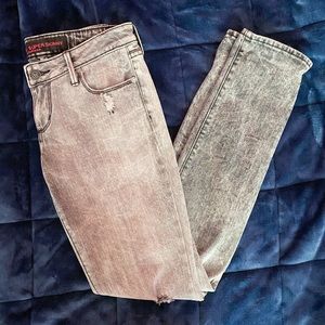 Bullhead Skinny Acid Wash Jeans